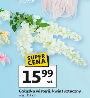 Gałązka wisterii, kwiat sztuczny