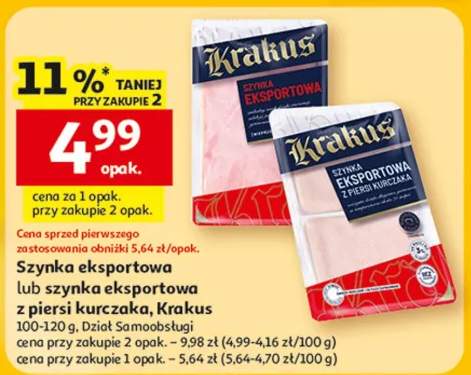 Szynka eksportowa lub szynka eksportowa z piersi kurczaka