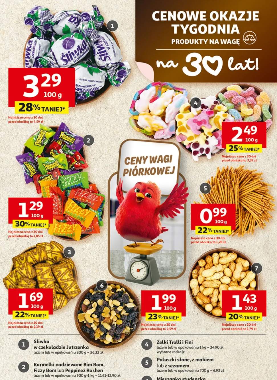 Fistaszki luzem lub w opakowaniu