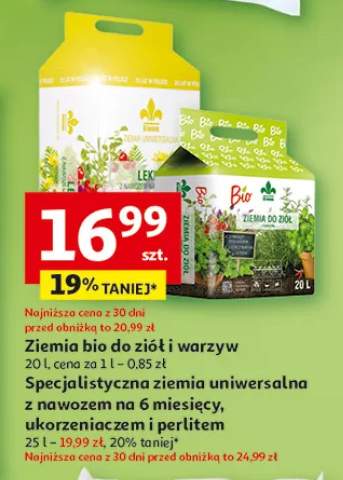 Ziemia bio do ziół i warzyw