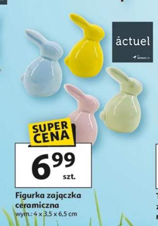 Figurka zajączka ceramiczna