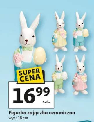 Figurka zajączka ceramiczna