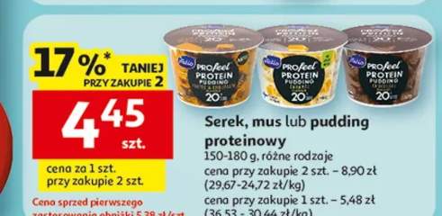 Serek, mus lub pudding proteinowy
