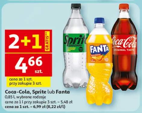 Napój Coca-Cola, Sprite lub Fanta
