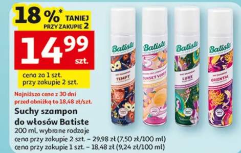 Suchy szampon do włosów Batiste