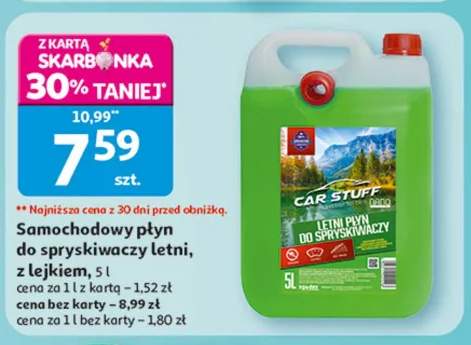 Samochodowy płyn do spryskiwaczy letni, z lejkiem