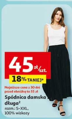 Spódnica damska długa, rozm. S-XXL, 100% wiskoza