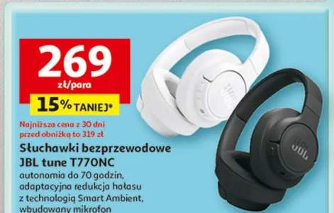 Słuchawki bezprzewodowe JBL Tune T770NC
