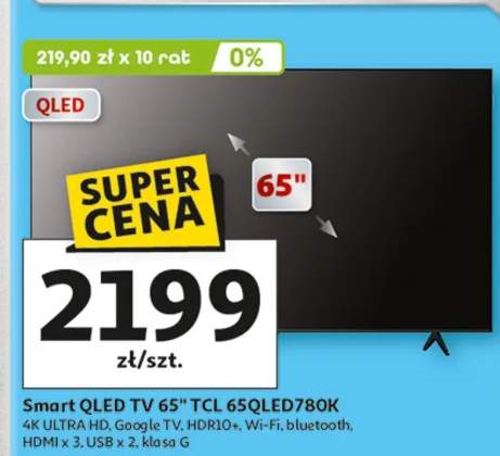 Smart QLED TV 65" TCL 65QLED780K