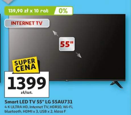 Smart LED TV 55" LG 55AU731