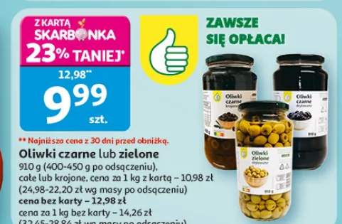 Oliwki czarne lub zielone