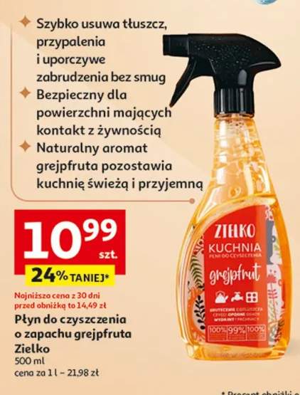Płyn do czyszczenia o zapachu grejpfruta
