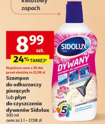 Szampon do odkurzaczy piorących lub płyn do czyszczenia dywanów