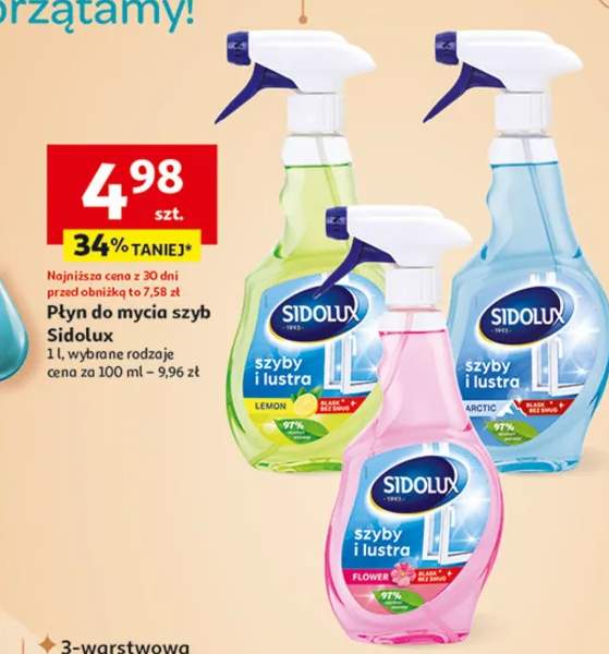 Płyn do mycia szyb wybrane rodzaje