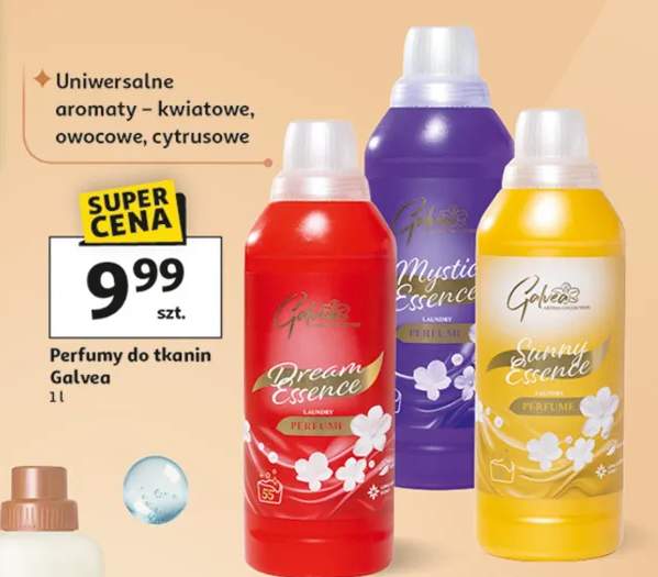 Perfumy do tkanin uniwersalne aromaty - kwiatowe, owocowe, cytrusowe
