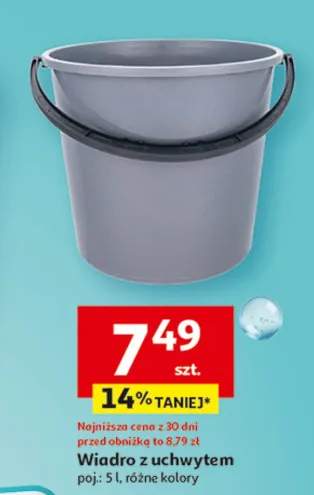 Wiadro z uchwytem poj.: 5 l różne kolory