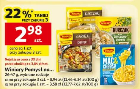 Winiory Pomysł na..., wybrane rodzaje