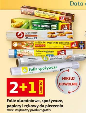 Folie aluminiowe, spożywcze, papiery i rękawy do pieczenia