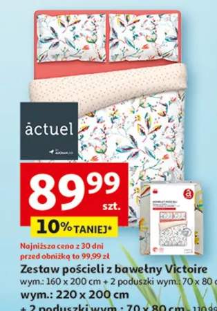 Zestaw pościeli z bawełny Victoire wym.: 160 x 200 cm + 2 poduszki wym.: 70 x 80 cm wym.: 220 x 200 cm + 2 poduszki wym.: 70 x 80 cm