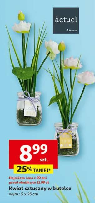 Kwiat sztuczny w butelce