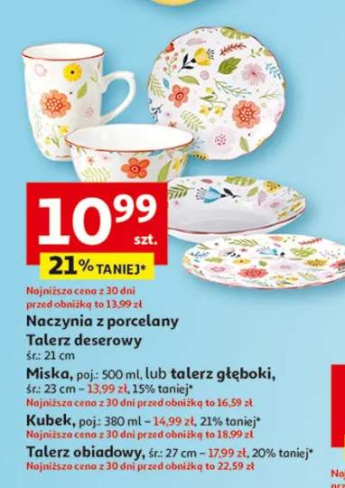 Naczynia z porcelany talerz głęboki
