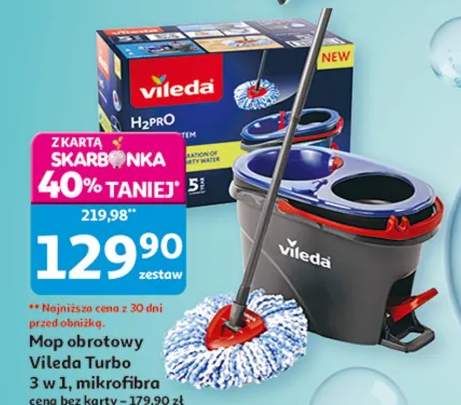 Mop obrotowy Vileda Turbo 3 w 1, mikrofibra
