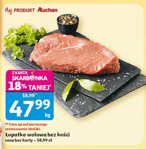 Łopatka wołowa bez kości