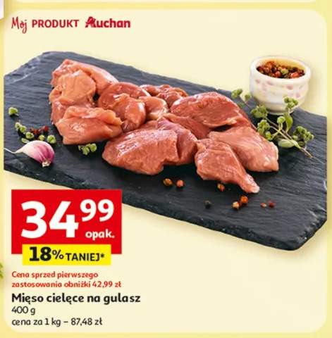 Mięso cielęce na gulasz