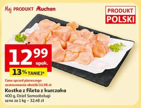 Kostka z fileta z kurczaka