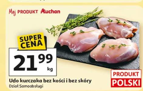 Udo kurczaka bez kości i bez skóry