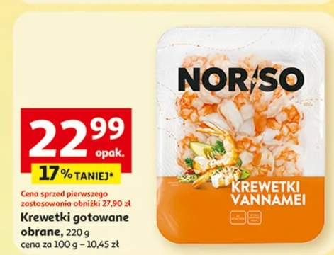 Krewetki gotowane obrane