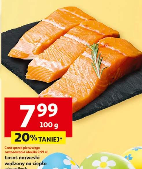 Łosoś norweski wędzony na ciepło w kawałkach