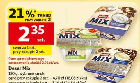 Deser Mix, wybrane smaki