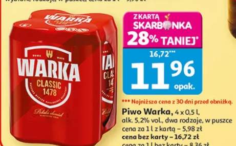 Piwo Warka Classic