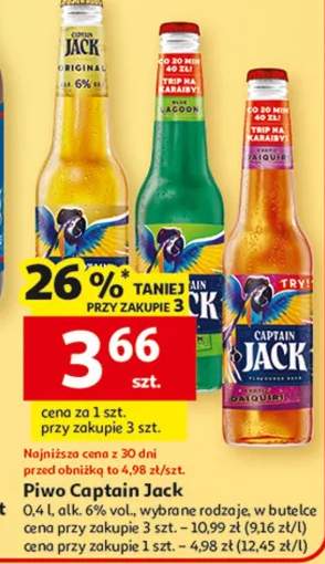 Piwo Captain Jack wybrane rodzaje