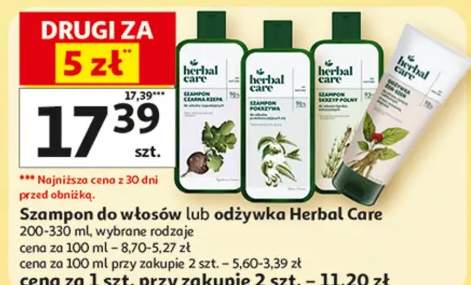 Szampon do włosów lub odżywka Herbal Care wybrane rodzaje