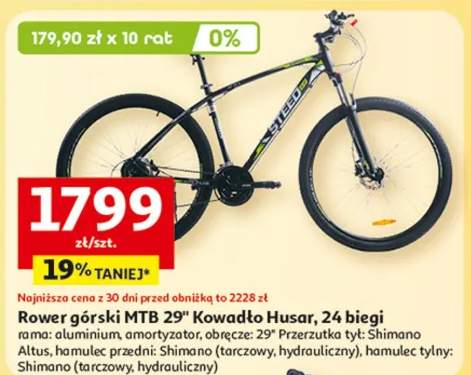 Rower górski MTB 29" Kowadło Husar, 24 biegi
