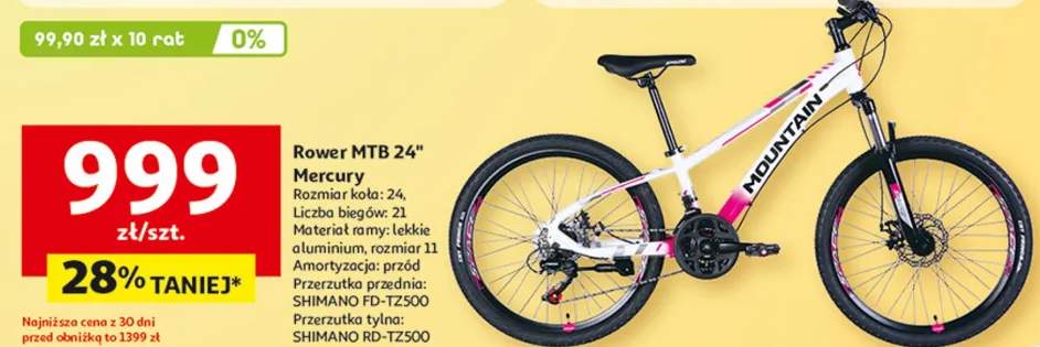 Rower MTB 24" Mercury