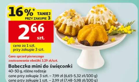 Babeczka mini do święconki, różne rodzaje