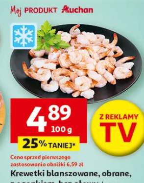 Krewetki blanszowane, obrane, z ogonkiem, bez głowy, luzem