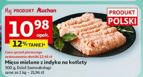 Mięso mielone z indyka na kotlety, Dział Samoobsługi