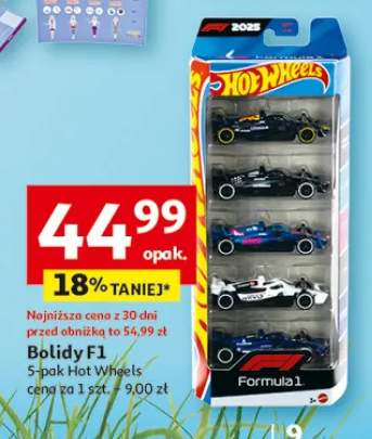Bolidy F1 5-pak Hot Wheels