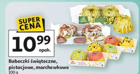 Babeczki świąteczne, pistacjowe, marchewkowe