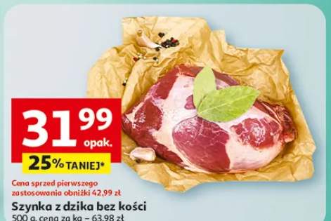 Szynka z dzika bez kości