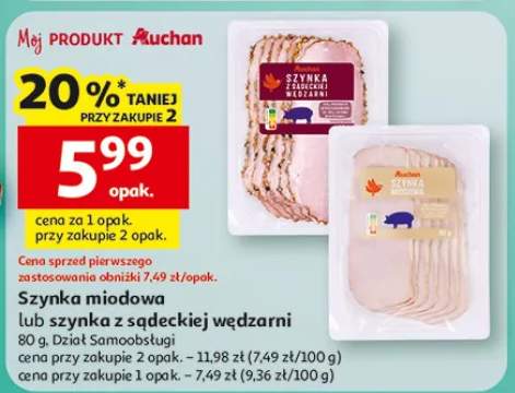 Szynka miodowa lub szynka z sądeckiej wędżarni