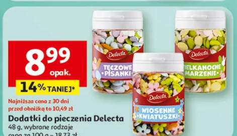 Dodatki do pieczenia Delecta, wybrane rodzaje