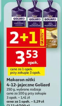 Makaron nitki 4-12-jajeczne Goliard