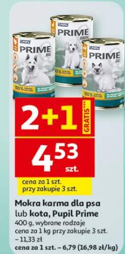 Mokra karma dla psa lub kota Pupil Prime