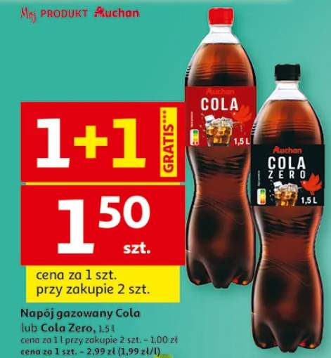 Napój gazowany Cola lub Cola Zero
