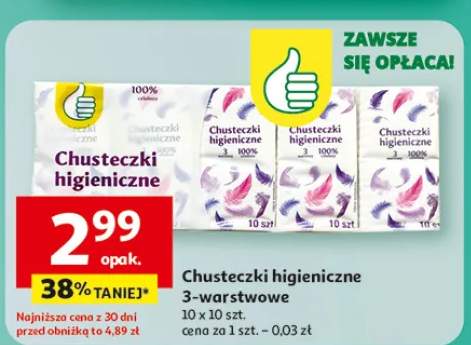 Chusteczki higieniczne 3-warstwowe